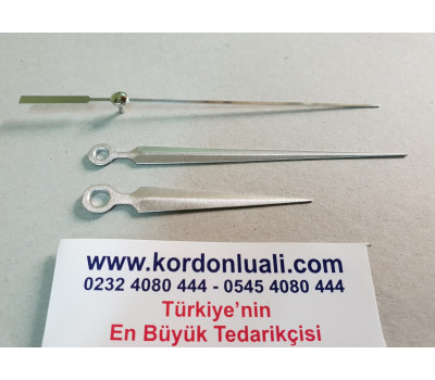 Akrep 6,7 cm Yelkovan 10 cm Metal Gümüş 100 Adet