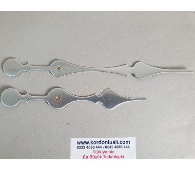 Akrep 18.5 cm Yelkovan 25 cm Metal Gümüş 100 Adet